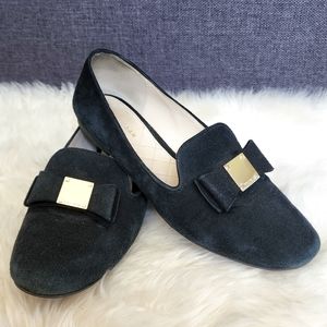 Cole Haan Tali Bow Suede Loafers